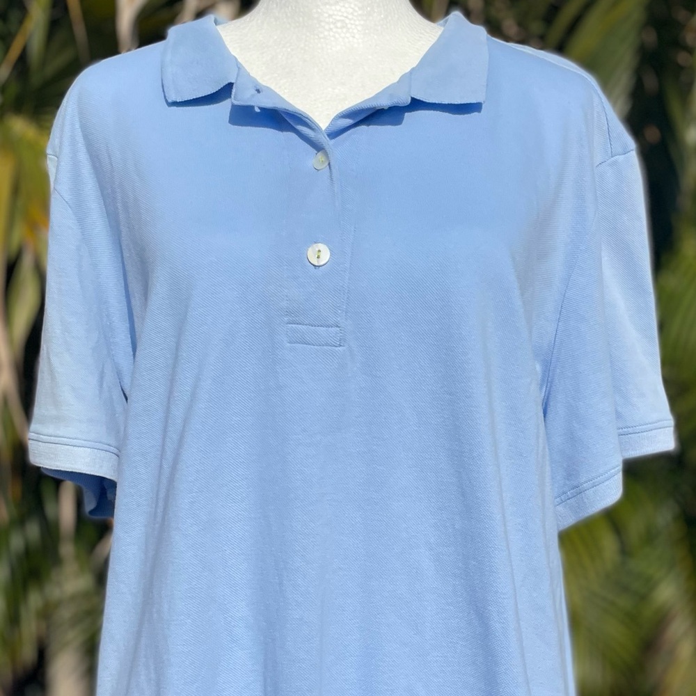 Gretchen Scott Designs Gripeless Cotton Piqué Polo Size XL - Picture 2 of 10